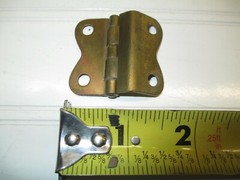 VINTAGE BRASS HOOSIER CABINET HINGE FOR SMALL DOORS UPPER TOP EACH LISTING # 270