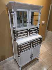 Antique Vintage BOWN STEEL Aseptic Dental / Medical Cabinet Circa 1909. Beauty!
