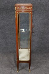 Francois Linke French Louis XV Style Bronze Mounted Narrow Vitrine C. 1915