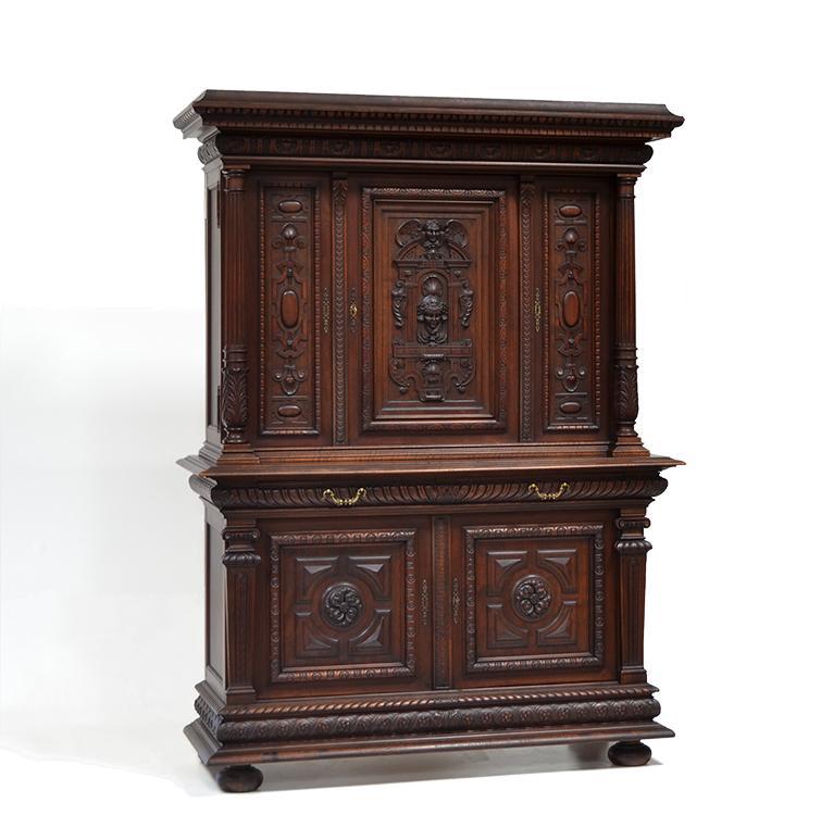 Large Antique French Renaissance Cabinet Buffet Sideboard – High Quality