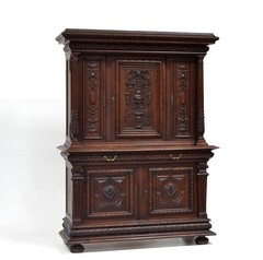 Large Antique French Renaissance Cabinet Buffet Sideboard – High Quality