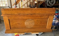 Antique American Clark’s O.N.T. Oak Spool Cabinet /Mercantile Desk, c. 1892 ….