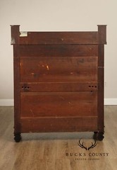 Antique American Empire Tiger Maple And Walnut Jelly Cupboard