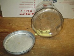 HOOSIER CABINET ORIGINAL TEA SPICE JAR GLASS LOT # 65
