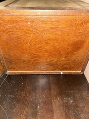 Antique Oak Desktop Single Drawer Filing Cabinet Stackable