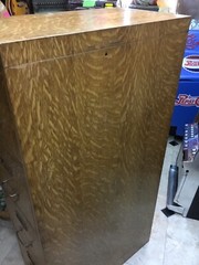 Rare Antique Macey Tiger Oak Metal Four Drawers File Cabinet Metal Body !
