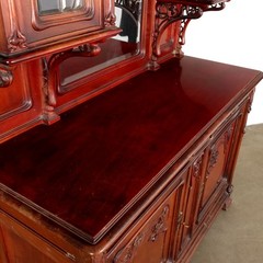 Antique Cupboard Art Nouveau Walnut Decorations Italy XIX Century Original