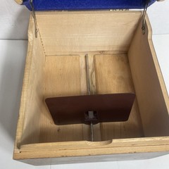 Vintage Large Wooden Box Card Catalog Recipe File Dove Tailed Corner