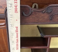Vintage China cabinet Curio mount 18 shelves Cloth Backed, See Description