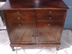 Antique wood Dental Cabinet apothecary vintage medical