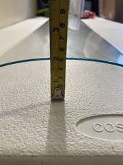 Replacement Glass Piece For Side Of Antique Curved Wooden Curio Cabinet
