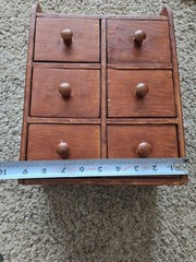 Antique 6 Drawer Spice Cabinet