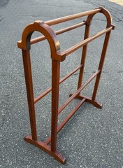 Eldred Wheeler solid cherry quilt rack in mid 18th century style hand crafted