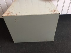 Vintage Veteran Series Metal Single Drawer Cabinet Grey