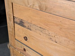 Antique Hoosier Cabinet, Kitchen Drawers, Rustic Pine, Knotted Wood, Iron Hinges