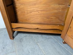 Vintage Rustic Country Wood Wall Medicine Apothecary Cabinet Shelf Mirror Door