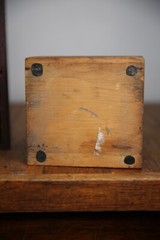 Vintage Howards Photo Lab wood Camera Film Tool box Cubby Antique Desk Organizer