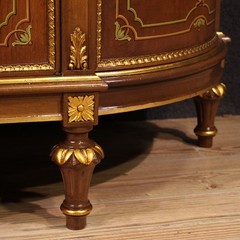 Italian sideboard furniture cabinet painted gold antique style 20th century