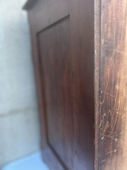 Antique Washstand With Backsplash & Carved Pulls c1860-1870