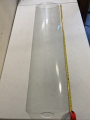 Replacement Glass Piece For Side Of Antique Curved Wooden Curio Cabinet