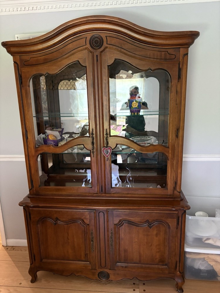 Ethan Allen ‘Legacy’ French Country Style China Cabinet