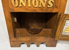 Vintage Potatoes Taters ‘N Onions Solid Wood Storage Bin Farmhouse Country
