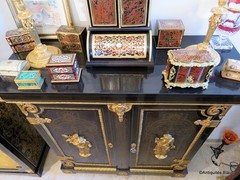 Stamped Vve SORMANI cabinet Furniture L XIV with 2 doors Boulle marquetry 19th