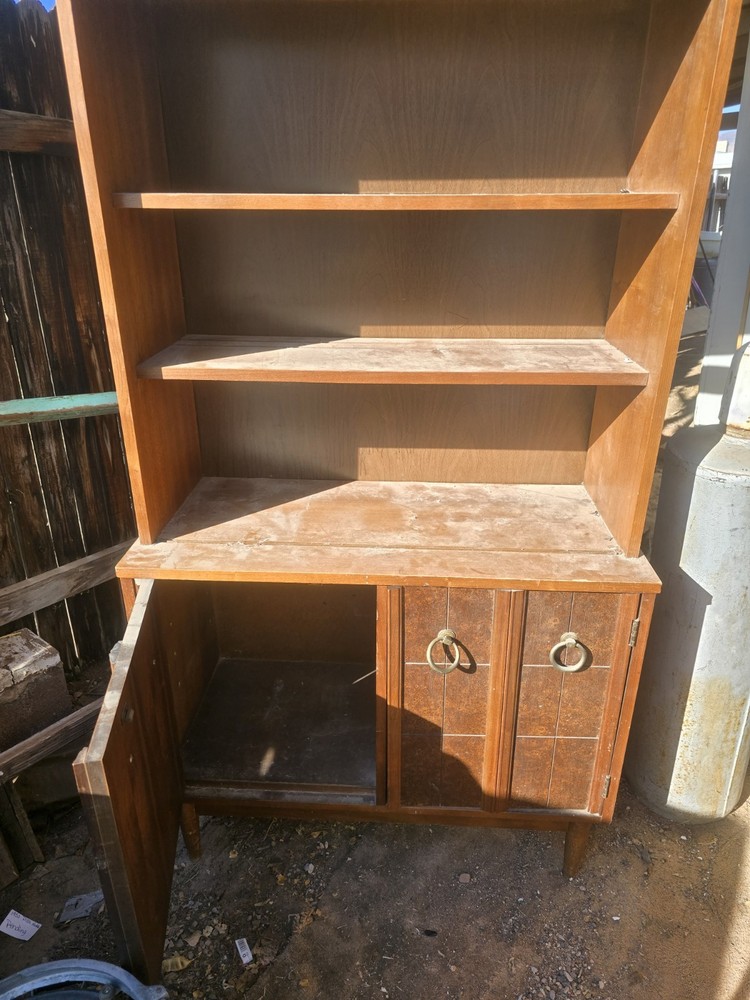 1950s Antique Dish Hutch
