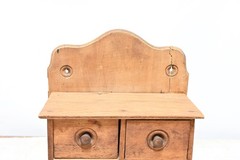 Vintage/Antique Primitive Tabletop Or Wall Spice Cabinet Drawers Chest 8 Drawer