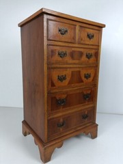 Chest of Drawers Archive Cabinet Hallway End Table Nightstand carved wood Inlay