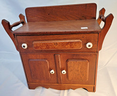 ANTIQUE CHILD SIZE VICTORIAN WASHSTAND WITH TOWEL BARS