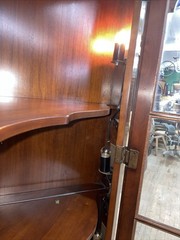 Statton Chippendale Style Solid Cherry Corner Cabinet with Keys