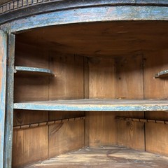 Large Corner Cabinet Arched Front Circa 1800’s