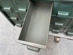 Vintage HOBART 36 Drawer Metal Industrial Parts Cabinet