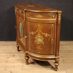 Italian sideboard furniture cabinet painted gold antique style 20th century