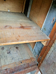 antique vintage industrial workbench cabinet tv stand table cleveland ohio 1920