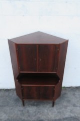Mid Century Danish Rosewood Corner Cabinet Storage Cupboard 6167