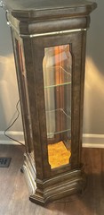 1970s Drexel Illuminated Display Cabinet Plant Stand