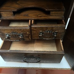 Large Antique Oak Smokers Cabinet. in vgc for age with working lock and key