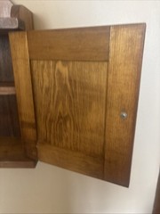 Rustic Solid Wood Hanging Medicine Spice Cabinet Primitive Custom Made Vintage