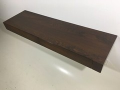 Founders Modern Floating Wall Shelf Lucite Braces 60’s Mid Century Probber Era