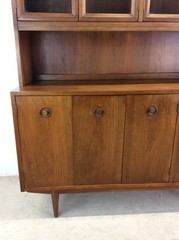 Mid Century Modern Two Piece China Cabinet by Albert Parin for Martinsville