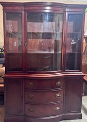 Drexel Solid Wood Curved-Front China Hutch