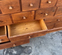 Vintage Multi Drawer Pine Cabinet