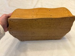Antique Wood/Ceramic Apothecary Spice Cabinet 9 Labeled Drawers