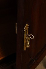 Queen Anne Style Welsh Two Piece Open Hutch Cabinet With Carved Claw & Ball Feet