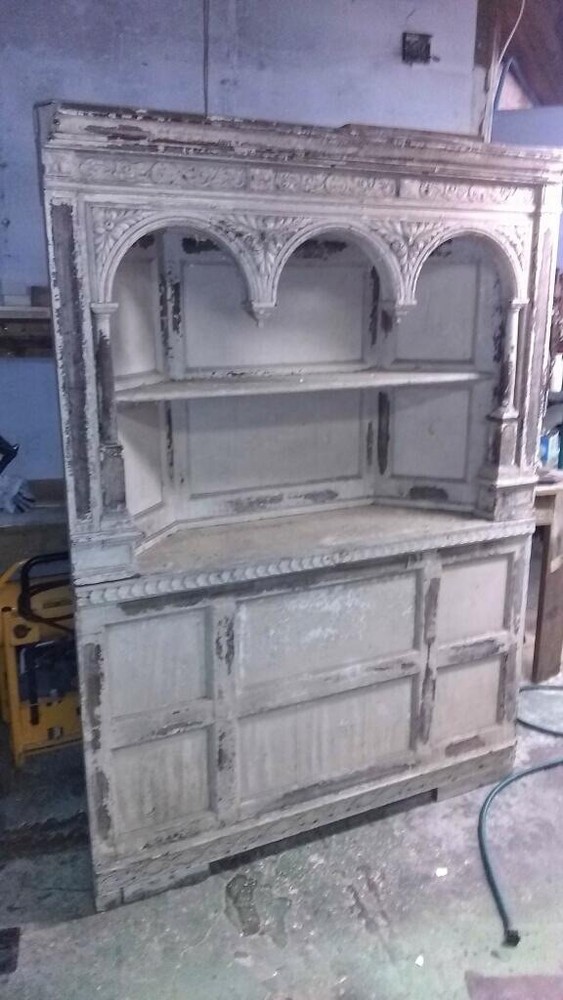 antique mahogany corner hutch cabinet from Charleston SC