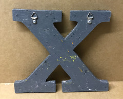 Decorative Salvaged Tin Ceiling 8″ Patchwork Mix Color Letter X Metal 164-26B