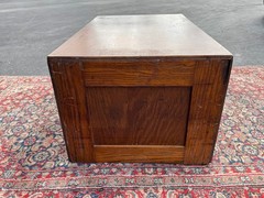 Antique Oak Wood File Cabinet Drawer Arts & Crafts Mission 27x17x13 44lbs