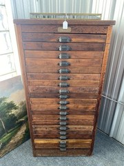 printers cabinet antique